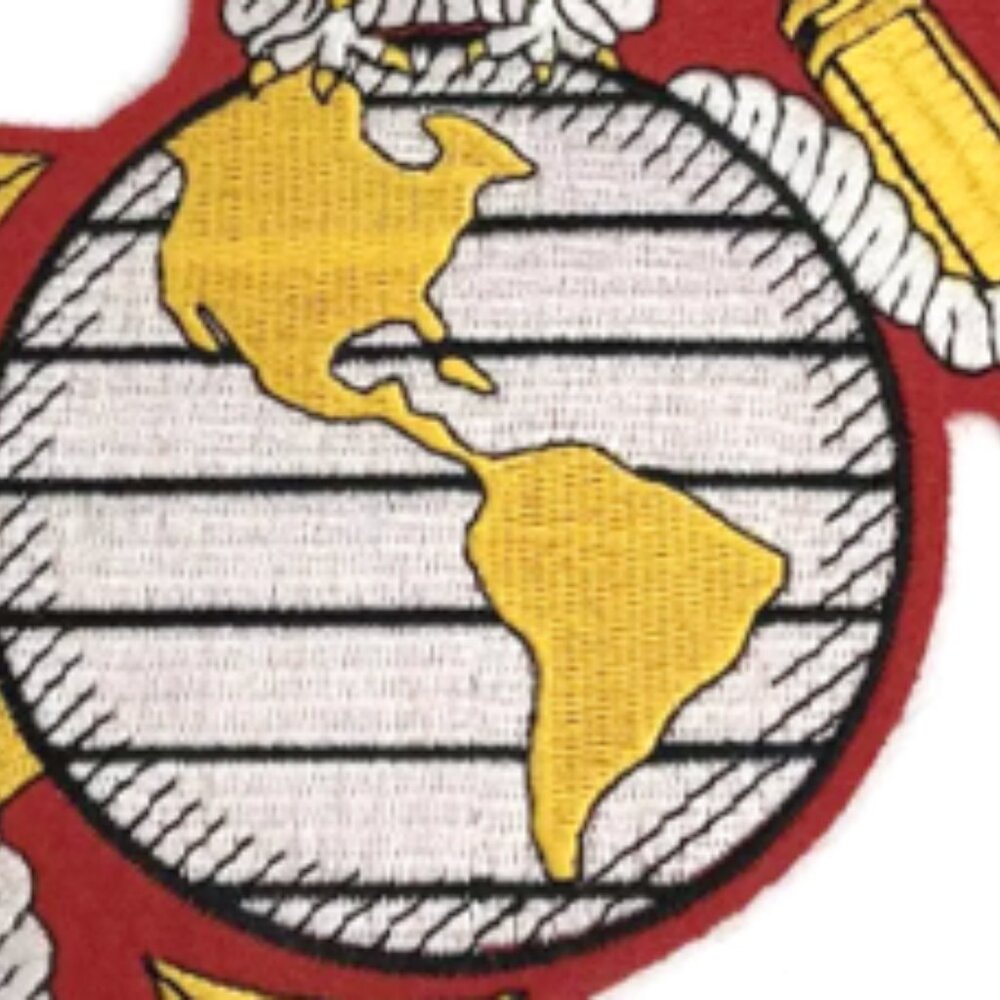 Hot Leathers Unisex Marine Corps Emblem, 9"x9" Embroidered Patch - Picture 3 of 4